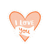 I Love You Heart Sticker by Charley