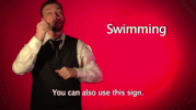 sign language swimming GIF by Sign with Robert