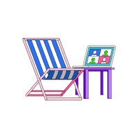 GetDeel travel remote remotework digitalnomad Sticker