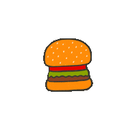 Food Burger Sticker