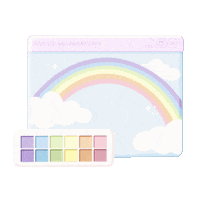 Gaesi rainbow aesthetic pastel window Sticker