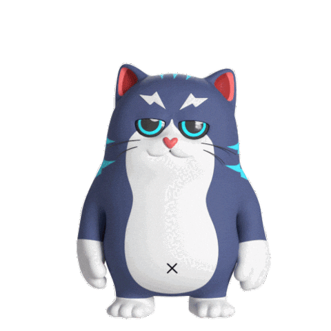 Cat Rocket Sticker by Liberty Cats Emojis