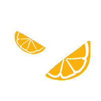summer orange Sticker