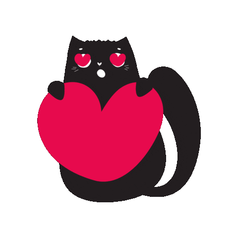 Cat Love Sticker by Yappy Pets