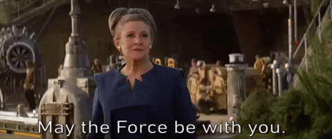 May the Force be with you Star Wars GIF