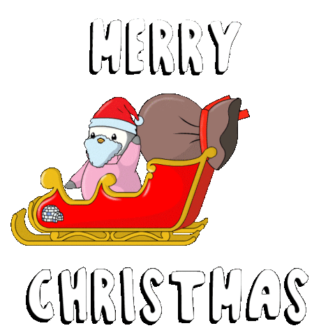 Merry Christmas Sticker by Pudgy Penguins