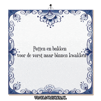 Winter Natuur Sticker by Tegelspreuken.nl