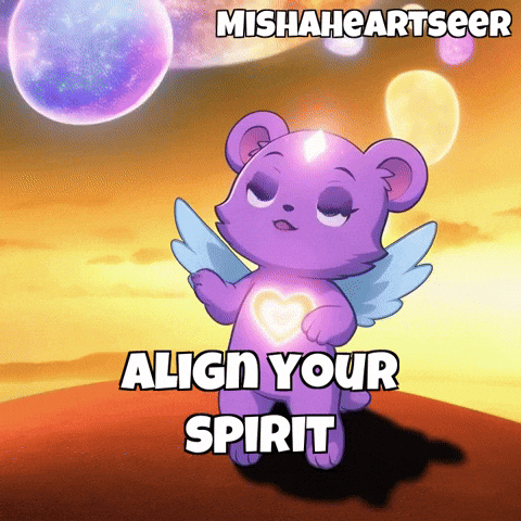 Peace Glow GIF by MishaHeartseer