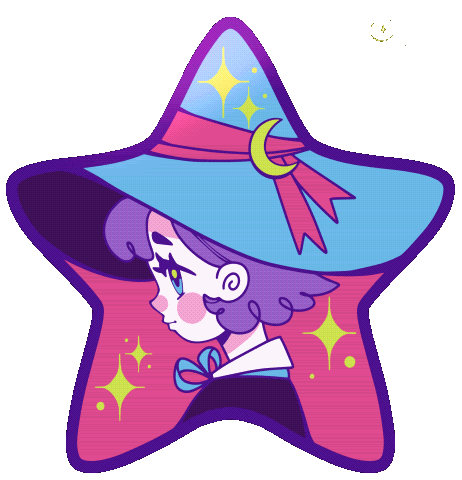 LyraArt magic witch starry lyraart Sticker