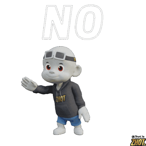 No Way Sticker by Zhot