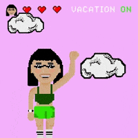 neriankey animation girl summer design GIF