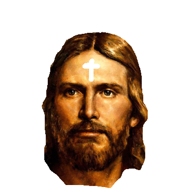 jesus cross Sticker