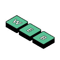 3D Letters Sticker
