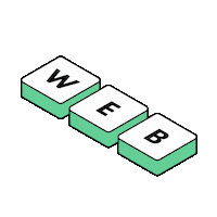 3D Letters Sticker