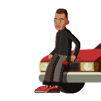 Sad Car Sticker by ed.motions