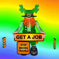 Get To Work Leprechaun GIF
