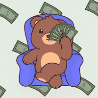 Im Rich Teddy Bear GIF by BEARISH