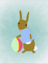 Easter Bunny Spring GIF by Kimmy Ramone