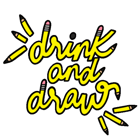 Drink Draw Sticker