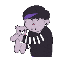 bananymousse love sad birthday hug Sticker