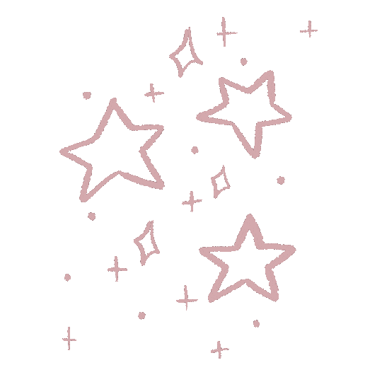 Jmuselettering pink stars glitter pastel Sticker