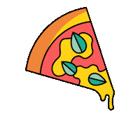 Hungry Pizza Sticker by Le big TamTam