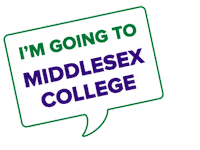 College Student Sticker by Middlesex College