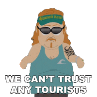 Tourists Sticker by South Park