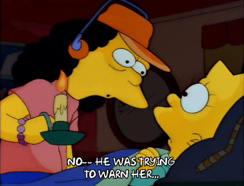Scared Season 3 GIF by The Simpsons