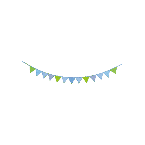 Birthday Bunting Sticker by goki