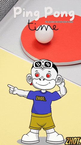 Ping Pong Paddle GIF by Zhot