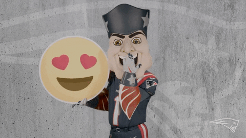 I Love You Reaction GIF by New England Patriots