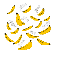 Banana Foodie Sticker by Keva Epale