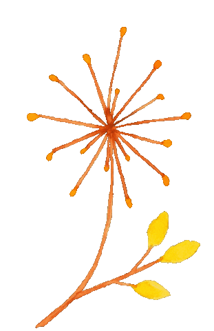 Fall Orange Sticker