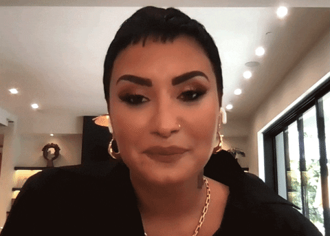 Embarrassed Demi Lovato GIF by The Tonight Show Starring Jimmy Fallon