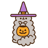 Happy Birthday Halloween Sticker by Pusheen