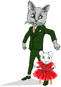 Surprised Cat Sticker by Claris the Mouse