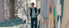 babydrivermovie walking ansel elgort baby driver GIF