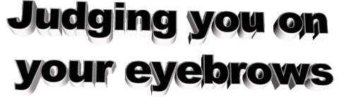 eyebrows love Sticker by AnimatedText