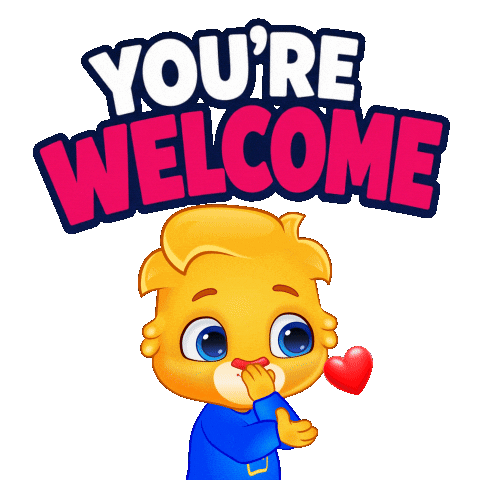 Welcome Home Thank You Sticker by Lucas and Friends by RV AppStudios