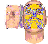 Art Face Sticker by badblueprints