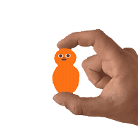 Illustration Orange Sticker