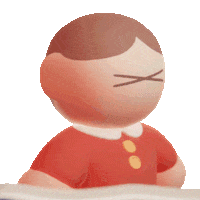 Sad 3D Sticker by haenhaeno0o