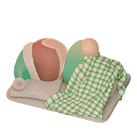 Sleepy 3D Sticker by haenhaeno0o
