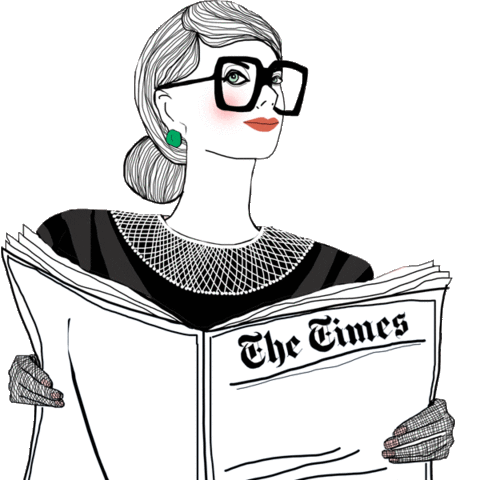 Ruth Bader Ginsburg Vote Sticker by Verrier Handcrafted