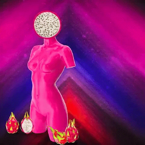 Fruit Dragonfruit GIF by The LSD Hotel