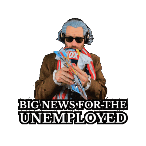 Breaking News Unemployment Sticker