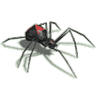 Black Widow Spider Sticker