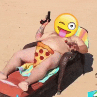 Palm Tree Art GIF by Anne Horel