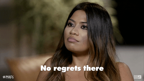 no regrets mafs GIF by Married At First Sight Australia